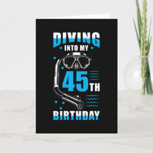 Diver 45th Birthday Gift Kaart
