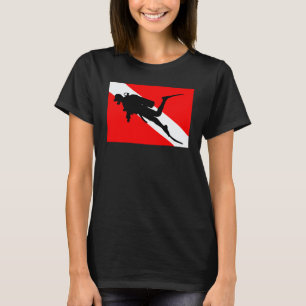 Diver Down Vlag Duiker T-shirt
