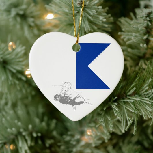 Diver Driver Keramisch Ornament (Boom)