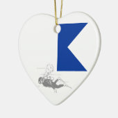 Diver Driver Keramisch Ornament (Links)