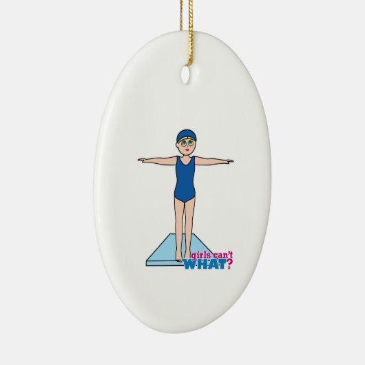 Diver - eerlijk keramisch ornament (Rechts)