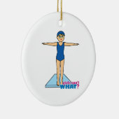 Diver - Gemiddeld Keramisch Ornament (Rechts)