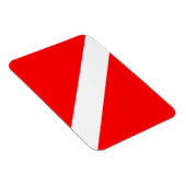 Diver naar beneden duikende vlag magneet (Rechterzijde)