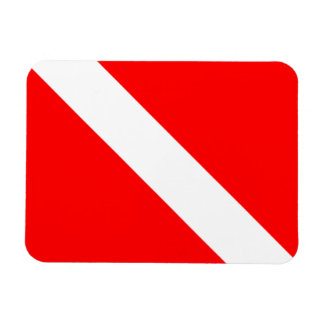 Diver naar beneden duikende vlag magneet