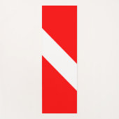 Diver naar beneden duikende vlag yogamat (Voorkant)