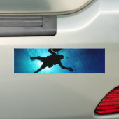 Diver onderwater bumpersticker (Op auto)