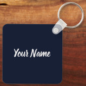 Diver retro Scuba Diving School  Ocean Sleutelhanger (Achterkant)