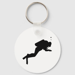 Diver Silhouette - Sleutelhanger