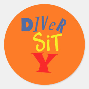 Diver Sit Y-Stickers Ronde Sticker