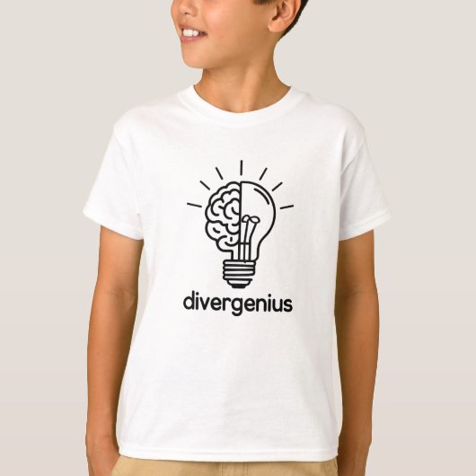 Divergenius T-Shirt Celebrating Neurodiversity an (Devant)