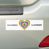 Divergent Autism Bumpersticker (Op auto)
