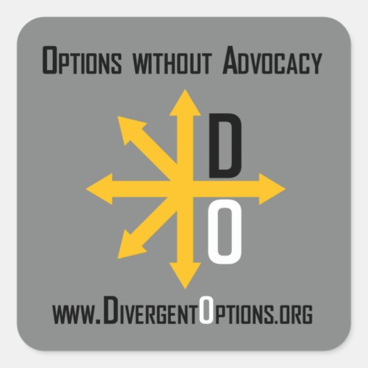 Divergent Options Sticker (Voorkant)