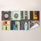 Divers cassettes audio vintages (Serviette de bain)
