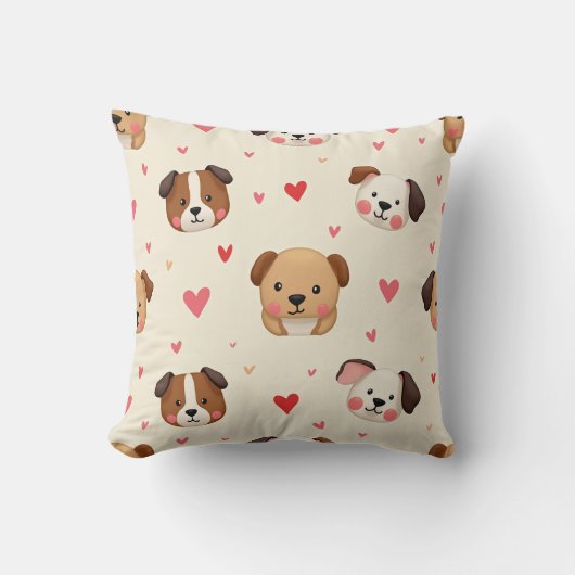 Divers coussins de chiot mignons (Recto)