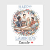 Divers Educatief Patriottisch Dag van de Arbeid Te Sticker (Vel)