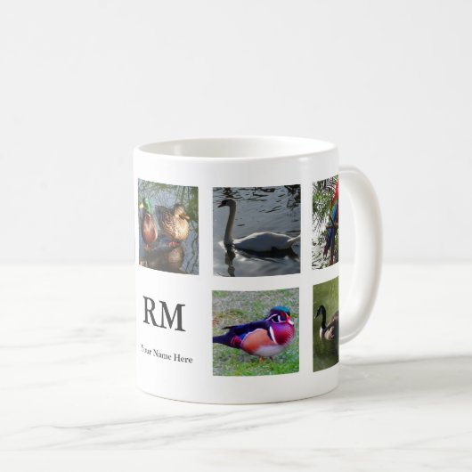 Divers oiseaux Collage #1 Mug (Devant droit)