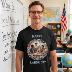 Divers team van docenten Patriotische Dag van de A T-shirt