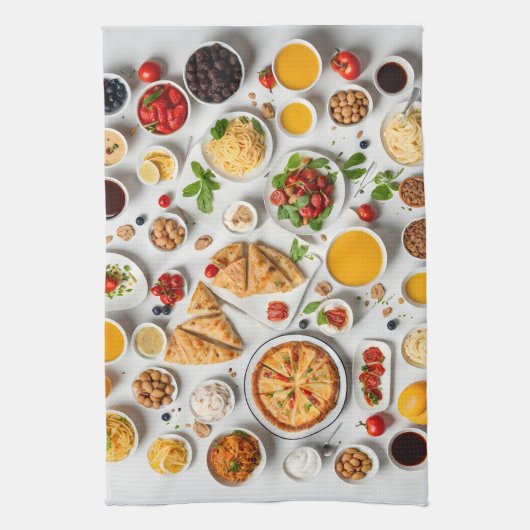 Divers voedsel theedoek (Verticaal)
