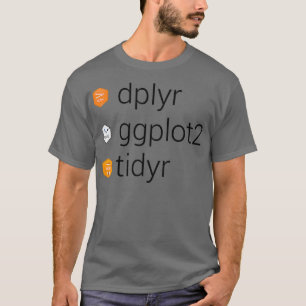 Diverse bibliotheken dplyr gplot2 tidyr t-shirt