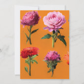 Diverse bloemen Daisy bruiloft Kaart (Achterkant)