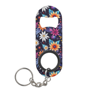 Diverse Bloemen in Schaduwen Patroon-24192 Mini Flessenopener