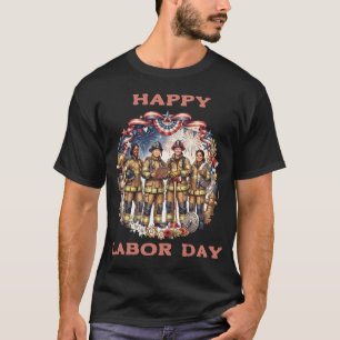 Diverse Brandweerlieden Patriottische Dag van de A T-shirt