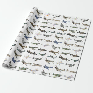 Diverse Britse WW2-vliegtuigen Cadeaupapier