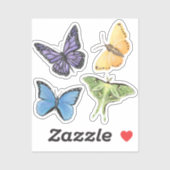 Diverse Butterfly Vinyl Stickers (Vel)