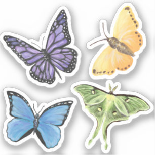 Diverse Butterfly Vinyl Stickers