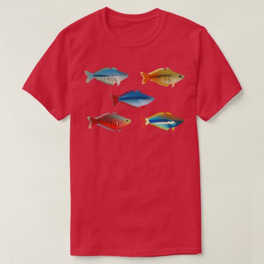 Diverse Chilantherina Rainbowfish Pack T-shirt (Design voorkant)