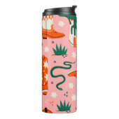 Diverse cowboylaarzen patroon thermosbeker (Gedraaid links)