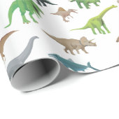 Diverse dinosauruspatronen cadeaupapier (Rol Hoek)