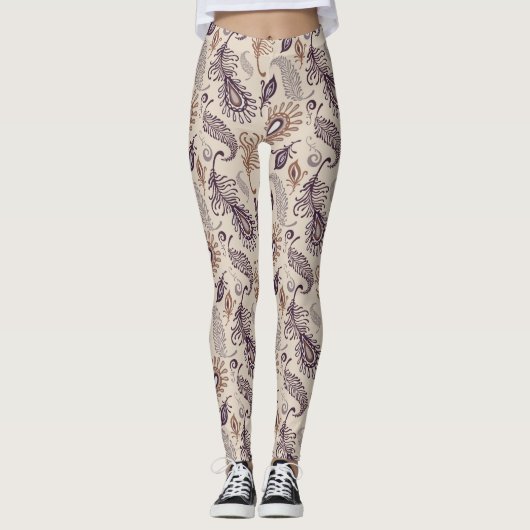 Diverse doezelpatronen leggings (Voorkant)