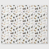 Diverse Dogs Pattern Cadeaupapier (Vlak)