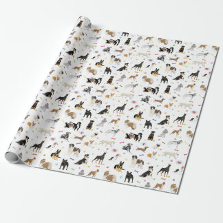 Diverse Dogs Pattern Cadeaupapier