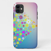 Diverse gekleurde bloemen iPhone Case (Achterkant)