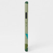 Diverse green colors background iPhone hoesje (Rechterkant)