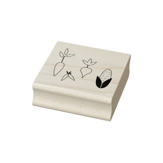 Diverse groenten Art Stamp Rubberstempel (Stempel)