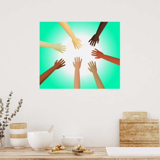 Diverse handen poster (Keuken)