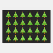 Diverse kerstboomrepresentaties inpakpapier vel (Voorkant 2)