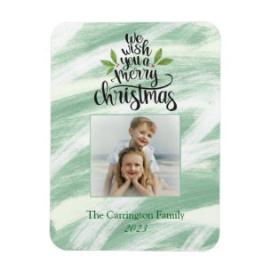 Diverse kerstscript Foto Holiday Greep Magneet