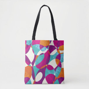 Diverse kleuren, patroonpatroon collectie. draagtas