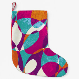 Diverse kleuren, patroonpatroon collectie. kleine kerstsok