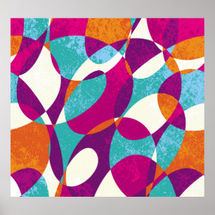 Diverse kleuren, patroonpatroon collectie. poster