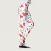 Diverse kleuren Valentijnse het Patroon van het H Leggings (Rechts)
