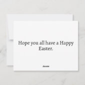 Diverse levendige feestelijke paaseieren feestdagenkaart (Achterkant)