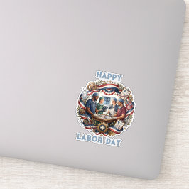 Diverse Medics Patriottische Dag van de Arbeid Tea Sticker