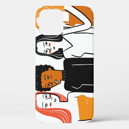 Diverse meisjes, verschillende nationaliteiten sam Case-Mate iPhone case (Achterkant)