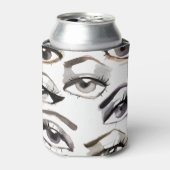 Diverse ogen, wimpers, make-upontwerp. blikjeskoeler (Blikje Voorkant)