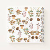 Diverse paddenstoelen gepersonaliseerd notitieboek (Achterkant)